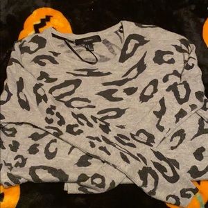Leopard/cheetah print sweater